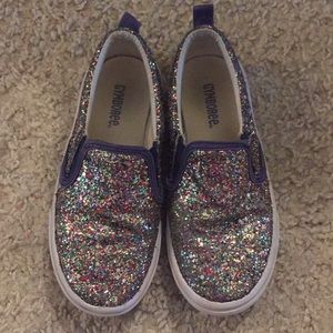 Gymboree multi colored glitter shoes